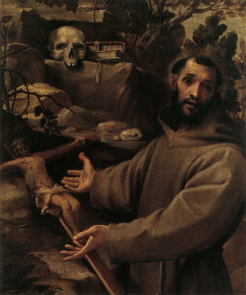 Annibale Carracci, San Francesco adorante il Crocifisso, Venezia