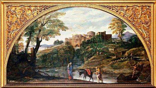 Annibale Carracci - The Flight into Egypt - WGA04437. Free illustration for personal and commercial use.