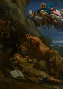 Annibale Carracci - The Temptation of St Anthony Abbot - WGA4425
