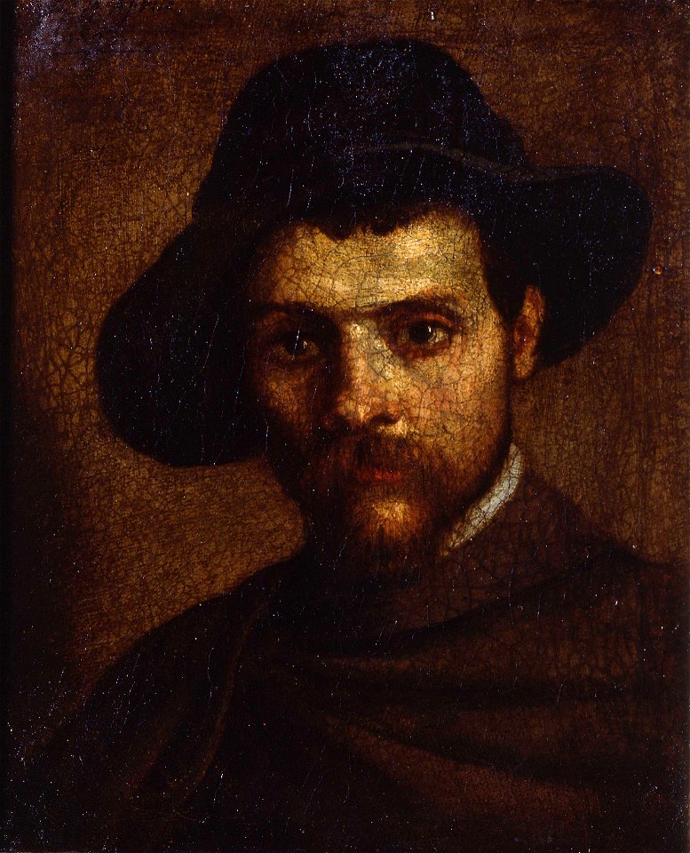 Annibale Carracci Autoritratto col cappello a quattr'acque
