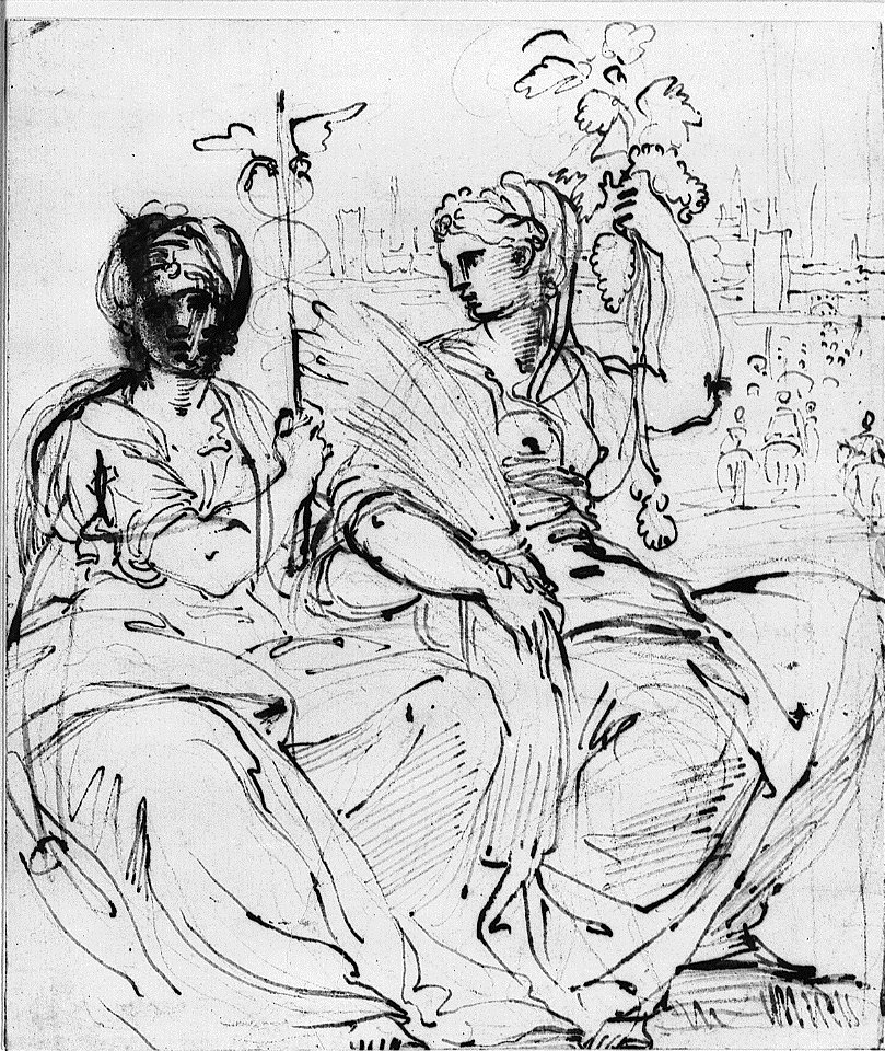Annibale Carracci studio allegoria abbondanza