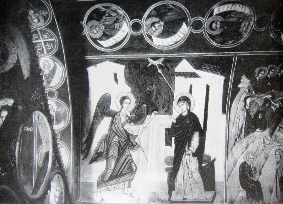 Annunciation (Gelati fresco, 17th century)