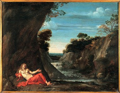 Annibale Carracci's School - Landscape with the penitent Magdalene - Google Art Project