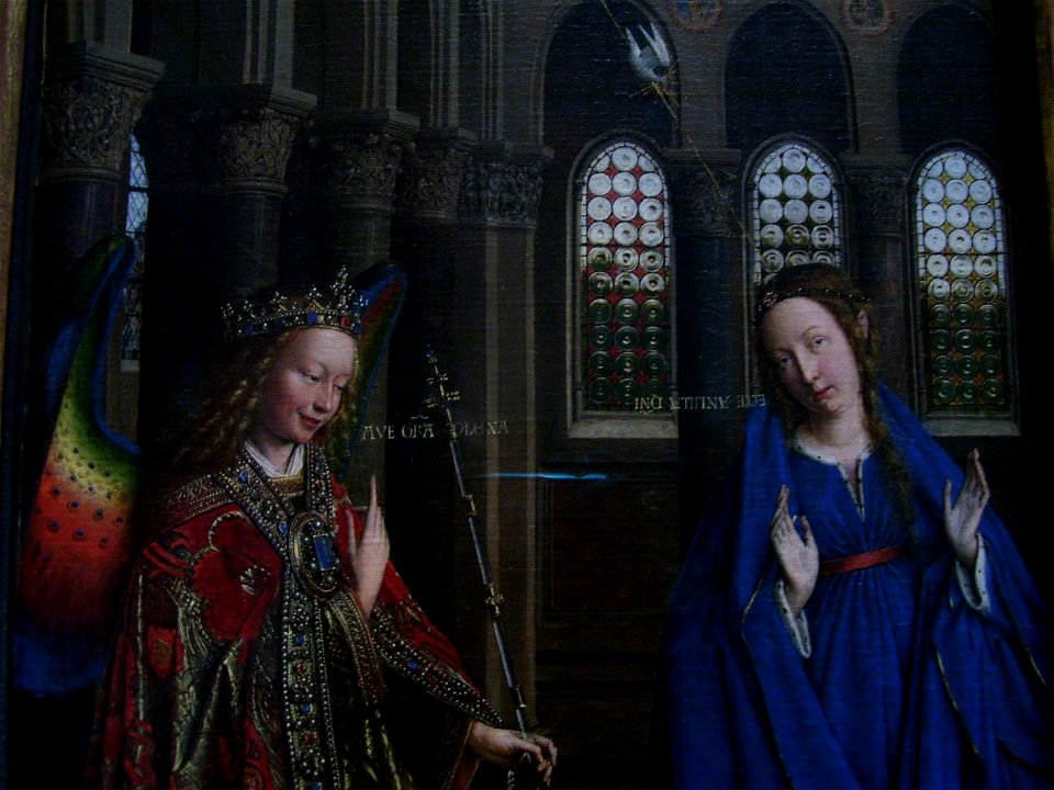 Annunciation - Virgin and Angel - Jan van Eyck - 1434 - NG Wash DC ...