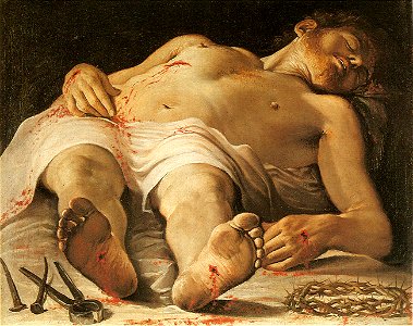 Annibale carracci, salma di cristo