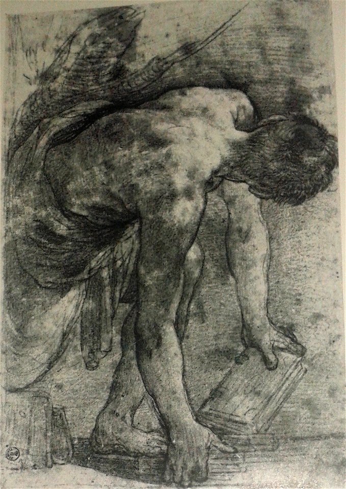 Annibale Carracci, study for Magnani frieze ferscoes