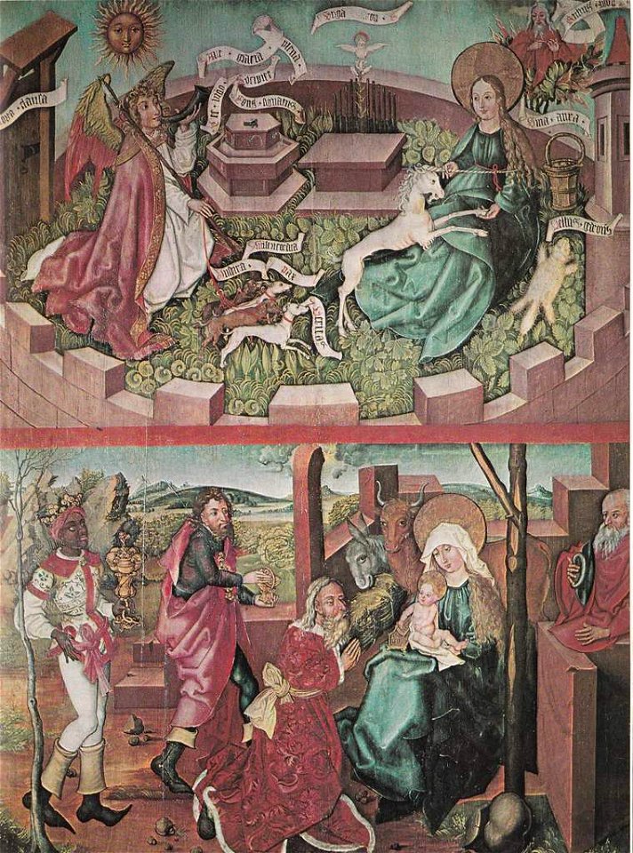 Annunciation with the Unicorn and Adoration of the Magi