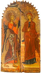 Annunciation, Late XIV Century, St Constantine and Helena Church, Ohrid Icon Gallery