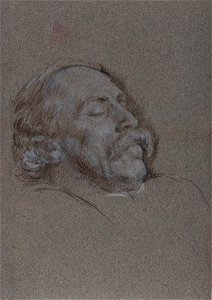 Anon - Head of a sleeping man (late 19th Century) - Anon-98579. Free illustration for personal and commercial use.