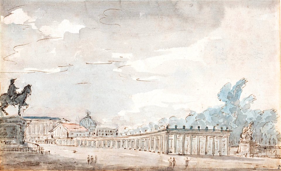 Anon-97954 - a view, possibly Vienna - circa 1815