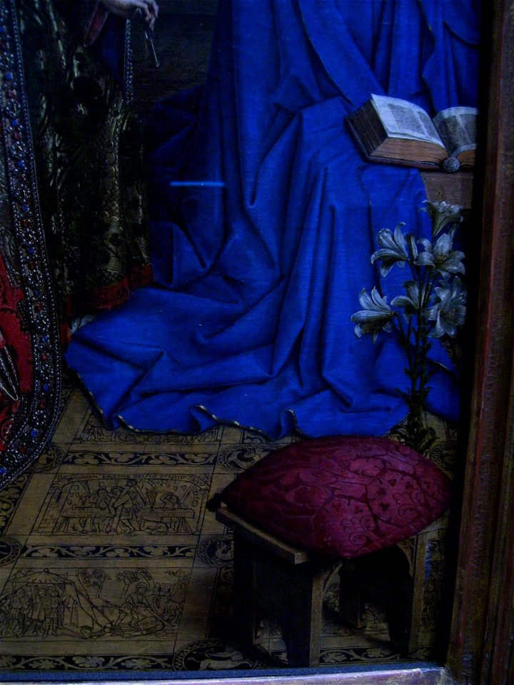 Annunciation - Lily and the floor - Jan van Eyck - 1434 - NG Wash DC
