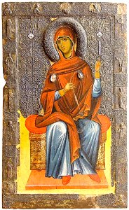 Annunciation Mary, Early XIΙ Century, St Mary Perivleptos Church, Ohrid Icon Gallery