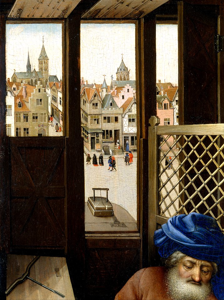 Annunciation Triptych (Merode Altarpiece) MET DT7259