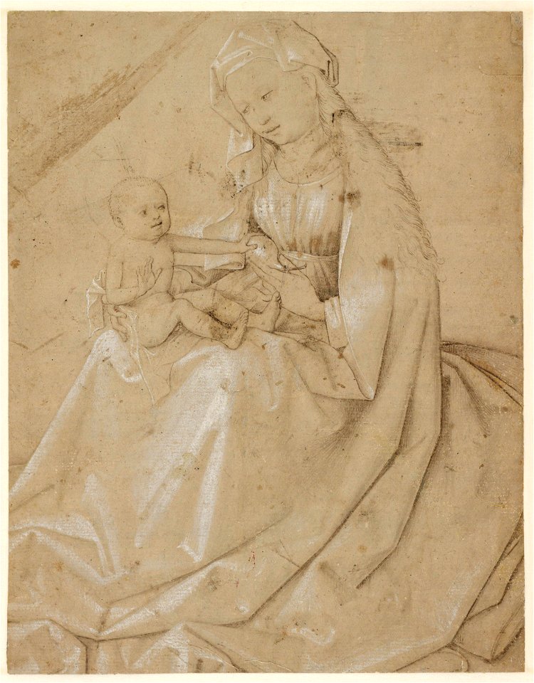 Anoniem - Madonna with Christ-Child Holding a Pear, circa 1500, N 76 (PK)