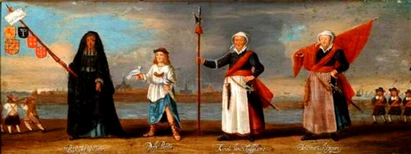 Anoniem ca. 1660 - Rederijkersoptocht - os I-182 - Frans Hals Museum