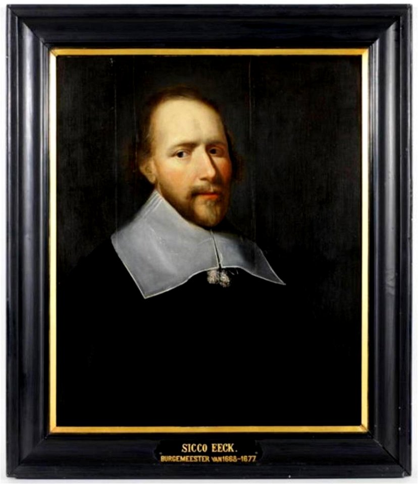 Anoniem derde kwart 17de eeuw - Portret van Sicco Eeck (^-1679) - 1996.0073 - Groninger Museum