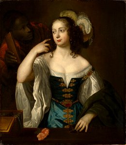 Anoniem Den Haag ca. 1650 of Pieter Hermansz. Verelst - Portret van een vrouw genaamd Sophia prinses van de Palts (1630-1714), met een bediende - RCIN 404105 - Royal Collection