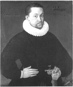 Anoniem Mittelrhein (streek) 1588 gedateerd - Portret van Johann Philipp Völker - 1728 - Städel Museum
