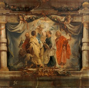 Anoniem na 1626 naar Peter Paul Rubens - De vier evangelisten - P001709 - Museo del Prado
