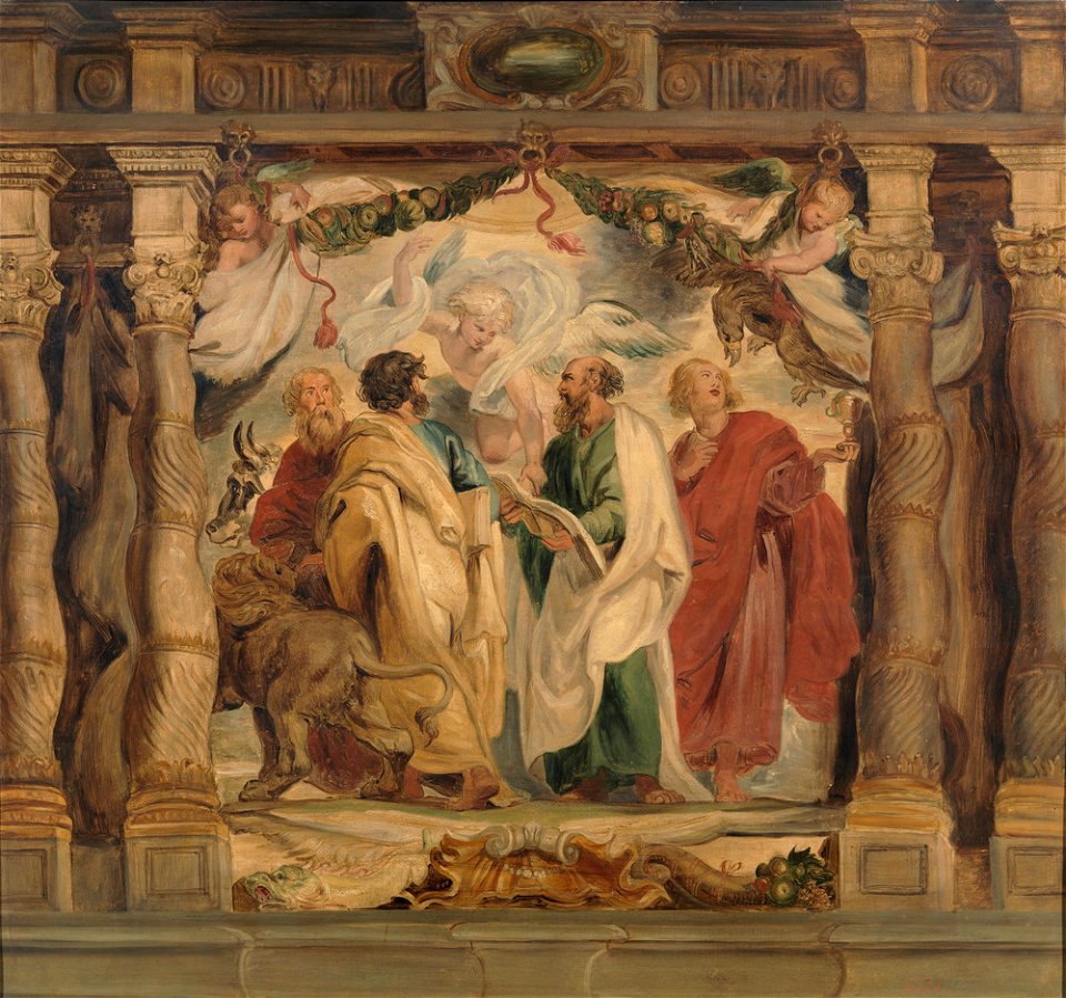 Anoniem Nederlanden (historische regio) na 1626 naar Peter Paul Rubens - De vier evangelisten - P001702 - Museo del Prado