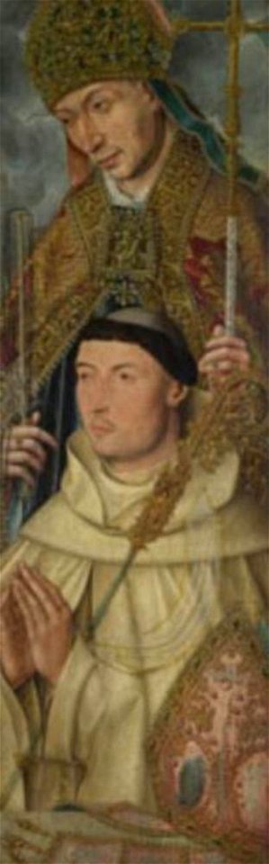Anoniem Nederlanden (historische regio) ca. 1520 - Sint Ambrosius met Ambrosius van Engelen - NG264 - National Gallery