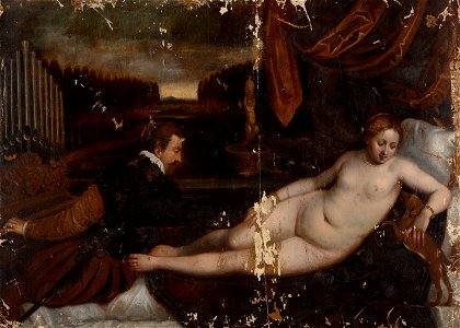 Anoniem - Venus with an Organist and a Dog - 343 - Mauritshuis