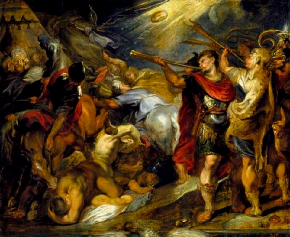 Anoniem zeventiende eeuws naar Peter Paul Rubens - Gideon verslaat de Midianieten (Rechters 7, 16-25) - 52.9.207 - North Carolina Museum of Art