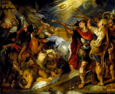Anoniem zeventiende eeuws naar Peter Paul Rubens - Gideon verslaat de Midianieten (Rechters 7, 16-25) - 52.9.207 - North Carolina Museum of Art