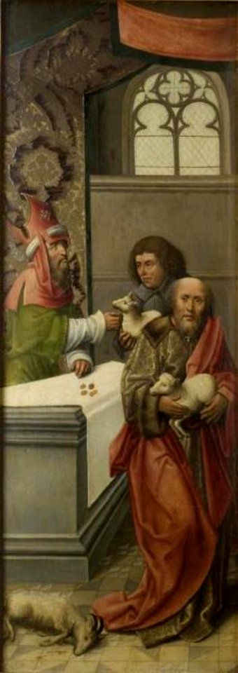 Anoniem Zuidelijke Nederlanden (historische regio) laatste kwart 15de eeuw - Het offer van Joachim wordt geweigerd - Inv. 339 - Philadelphia Museum of Art