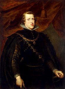Anoniem Zuidelijke Nederlanden (historische regio) c. 1625 naar Peter Paul Rubens - Portret van Philips IV, koning van Spanje (1605-1665) - ГЭ-468 - Hermitage Museum