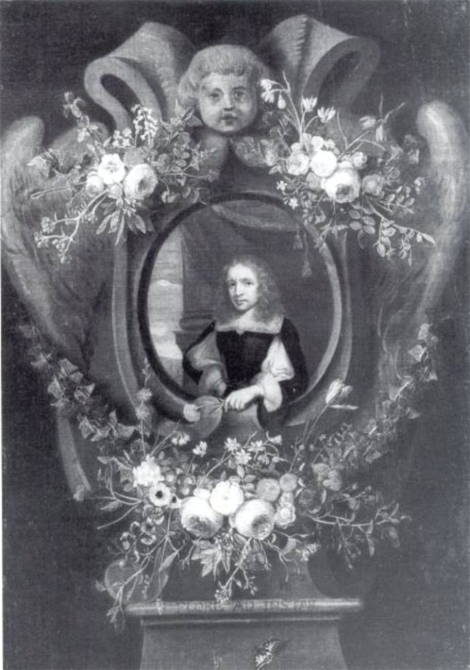 Anoniem Zuidelijke Nederlanden (historische regio) eerste helft 17e eeuw - Portret van een man in een bloemenkrans - 638 - Städel Museum