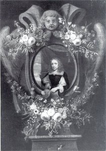 Anoniem Zuidelijke Nederlanden (historische regio) eerste helft 17e eeuw - Portret van een man in een bloemenkrans - 638 - Städel Museum