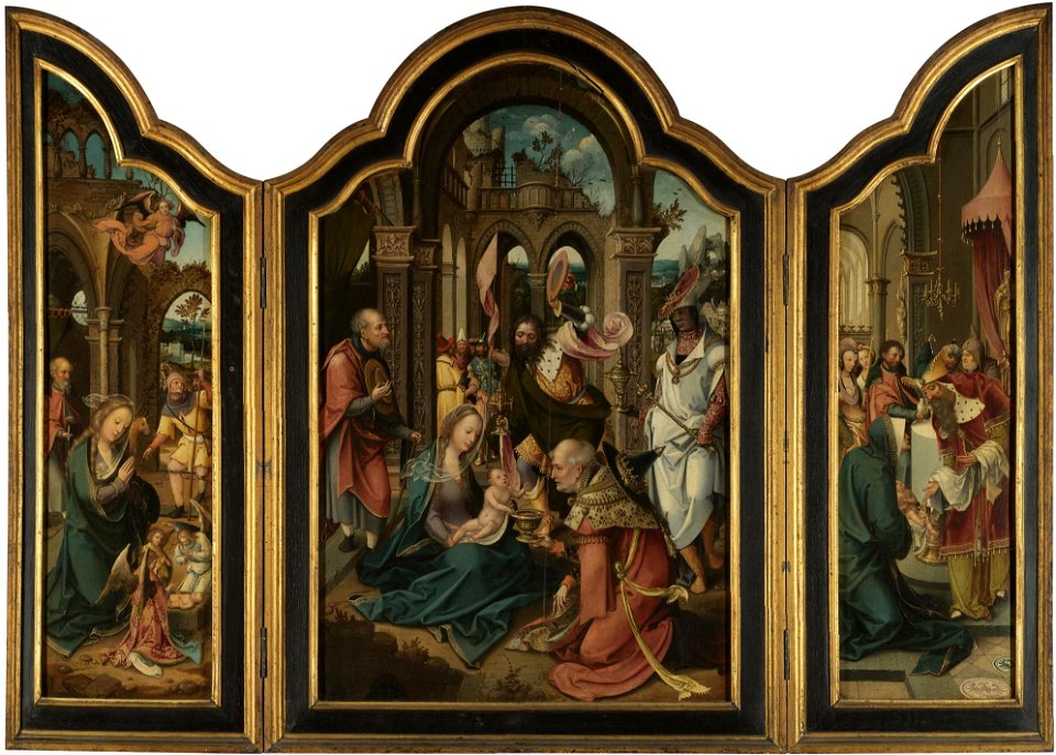 Anonieme Antwerpse meesters - Triptychon