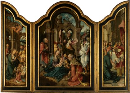 Anonieme Antwerpse meesters - Triptychon