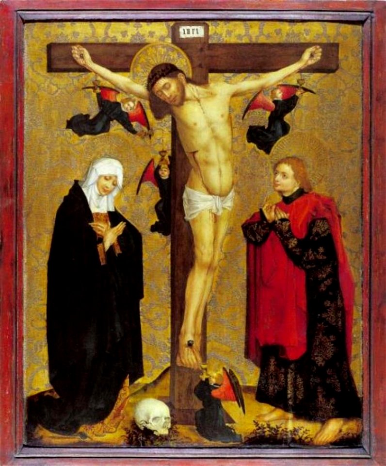 Anoniem Mittelrhein (streek) ca. 1450 - Kruisiging - HM 45 - Städel Museum
