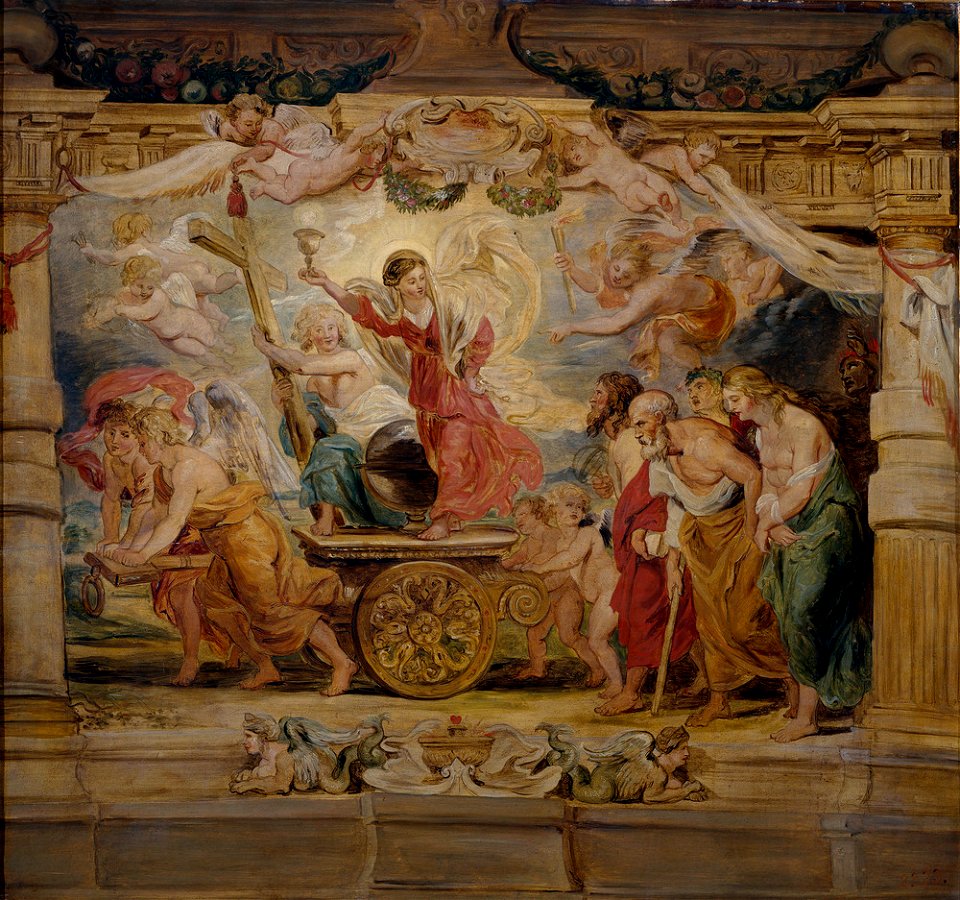 Anoniem na 1626 naar Peter Paul Rubens - De triomf van het geloof - P001701 - Museo del Prado