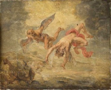 Anoniem na 1636 naar Peter Paul Rubens - De val van Icarus (Ovidius, Metamorfosen, VIII, 183-235) - Cat. 665 - Philadelphia Museum of Art