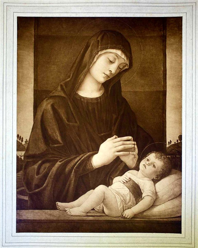 Anonimo sec. XV - Madonna con Bambino, Collezione G.L. Winthrop