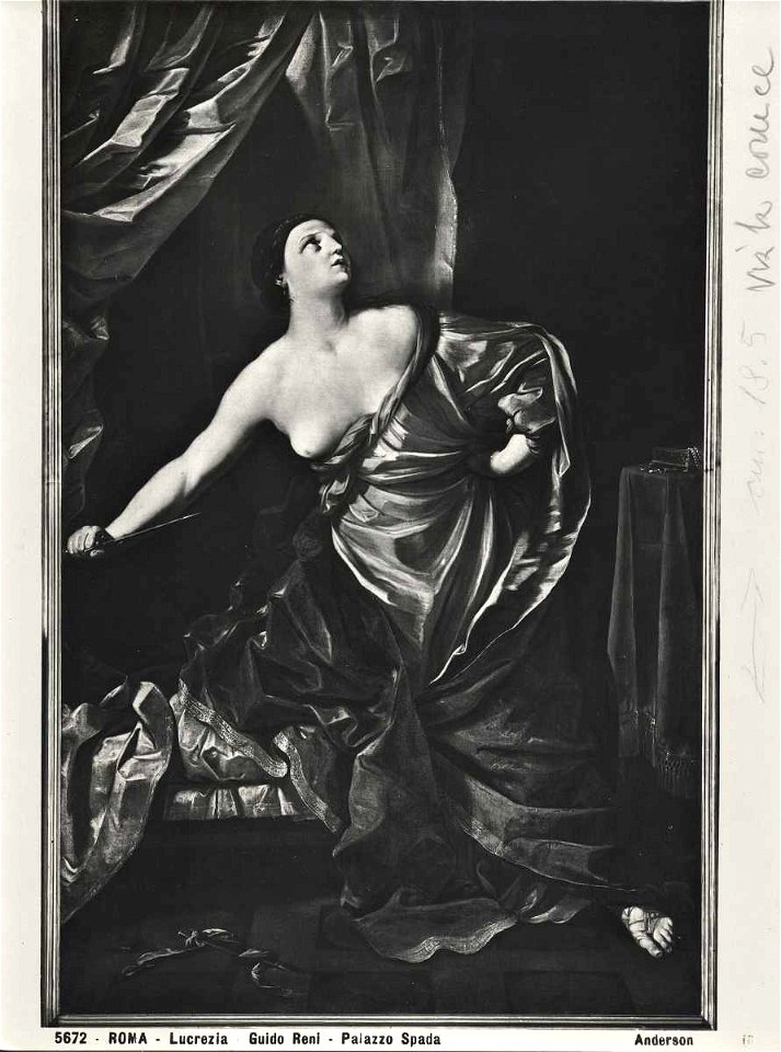 Anonimo sec. XVII - Morte di Lucrezia, Galleria Spada
