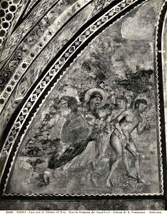 Anonimo romano sec. XIII - Cacciata di Adamo ed Eva dal paradiso terrestre, Basilica di S. Francesco, 8363 gw