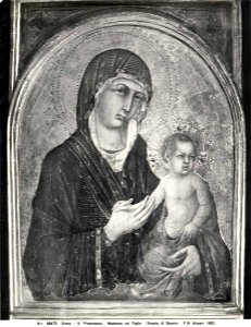 Anonimo senese sec. XIV - Madonna con Bambino, inv. 583