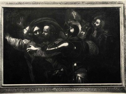 Anonimo sec. XVII - Cattura di Cristo, Collezione Ladis Sannini