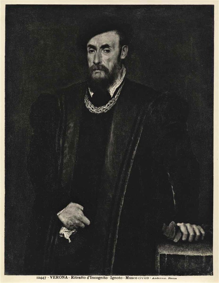 Anonimo veneto sec. XVI - Ritratto di gentiluomo, Museo di Castelvecchio