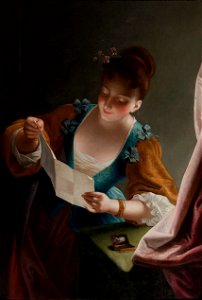Anonyme - Jeune femme lisant une lettre - PPP2546 - Musée des Beaux-Arts de la ville de Paris