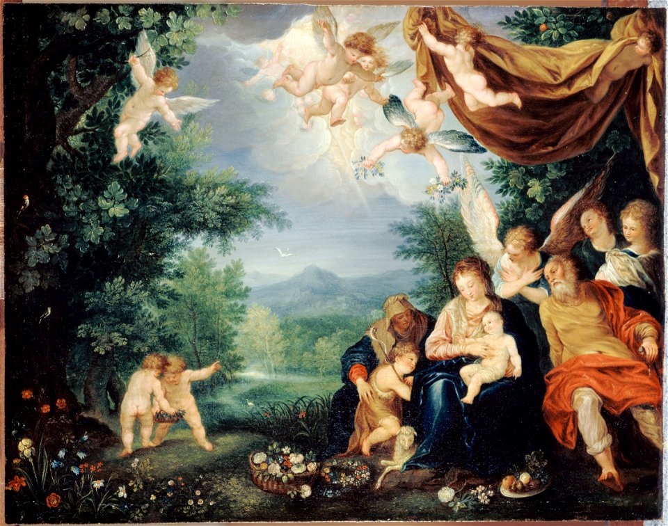 Anonyme - Le Repos de la Sainte Famille pendant la fuite en Égypte - PPP2501 - Musée des Beaux-Arts de la ville de Paris