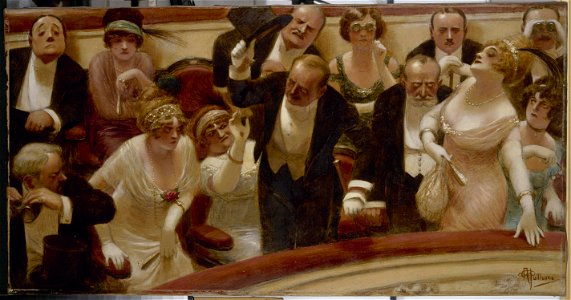 Anonyme - Les retardataires - P2805 - Musée Carnavalet