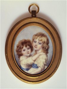 Anonyme - Portrait de deux fillettes - J778 - Musée Cognacq-Jay