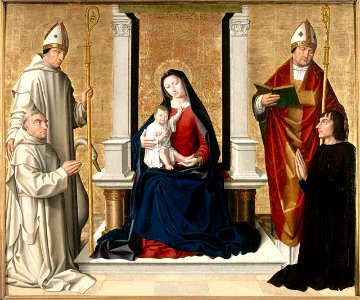 Anonyme-Vierge-Enfant-saints-donateurs