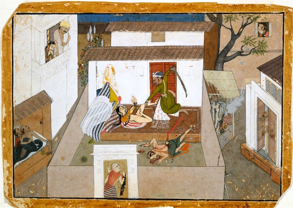 Anonymous - Crime Passionnel, An Outraged Husband Murders His Unfaithful Wife and Her Lover - 1995.126 - Arthur M. Sackler Museum