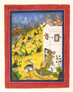 Anonymous - A Female Musician Charms an Antelope - 2001.747 - Metropolitan Museum of Art